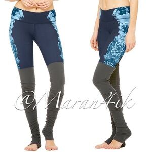 Alo Goddess Ribbed Leggings Dark Krystal Sky/Slate XS